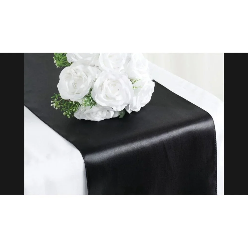 4~pc Black Satin  9